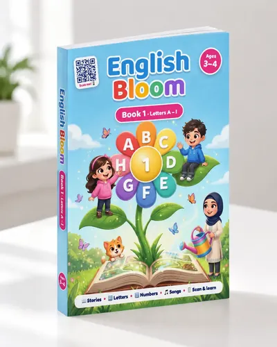 كتاب English Bloom الأول من الجنب